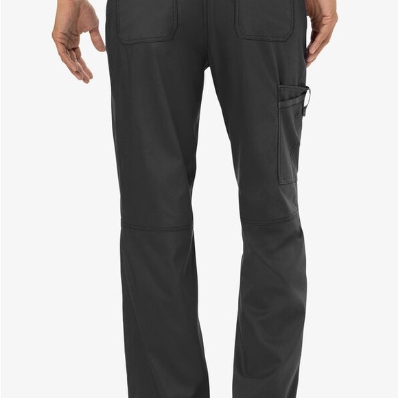 S Cherokee Workwear Revolution Men's Black Scrub Pants WW140 Bottoms Nurse Smal - Picture 3 of 15